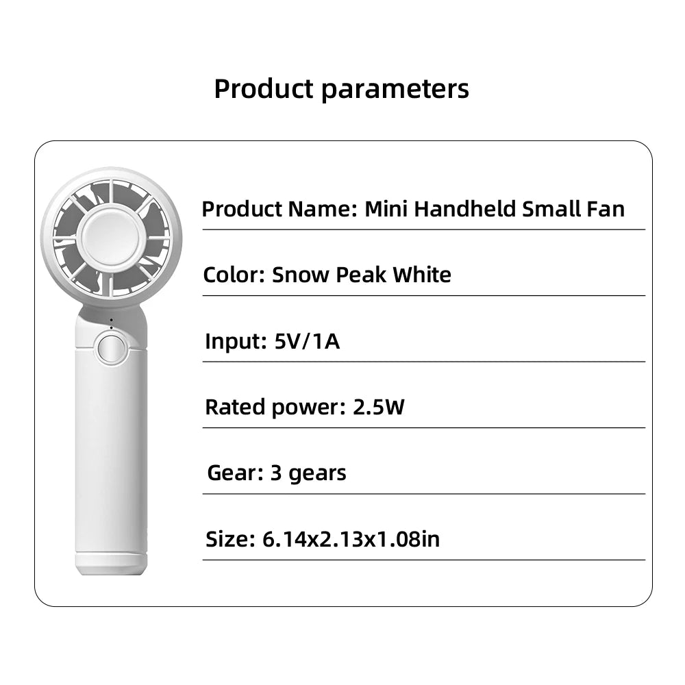 BreezeMini™ – Rechargeable USB Fan